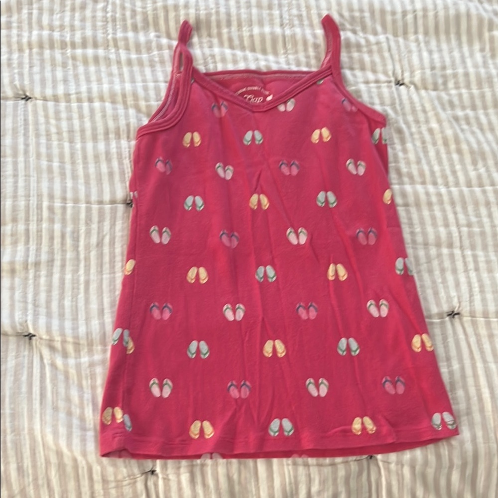 GAP Kids Pink Tank Top with Colorful Shoe Print